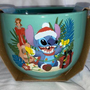 Disney Stitch Ramen Bowl With Chopsticks 20 Oz. Ceramic Christmas New